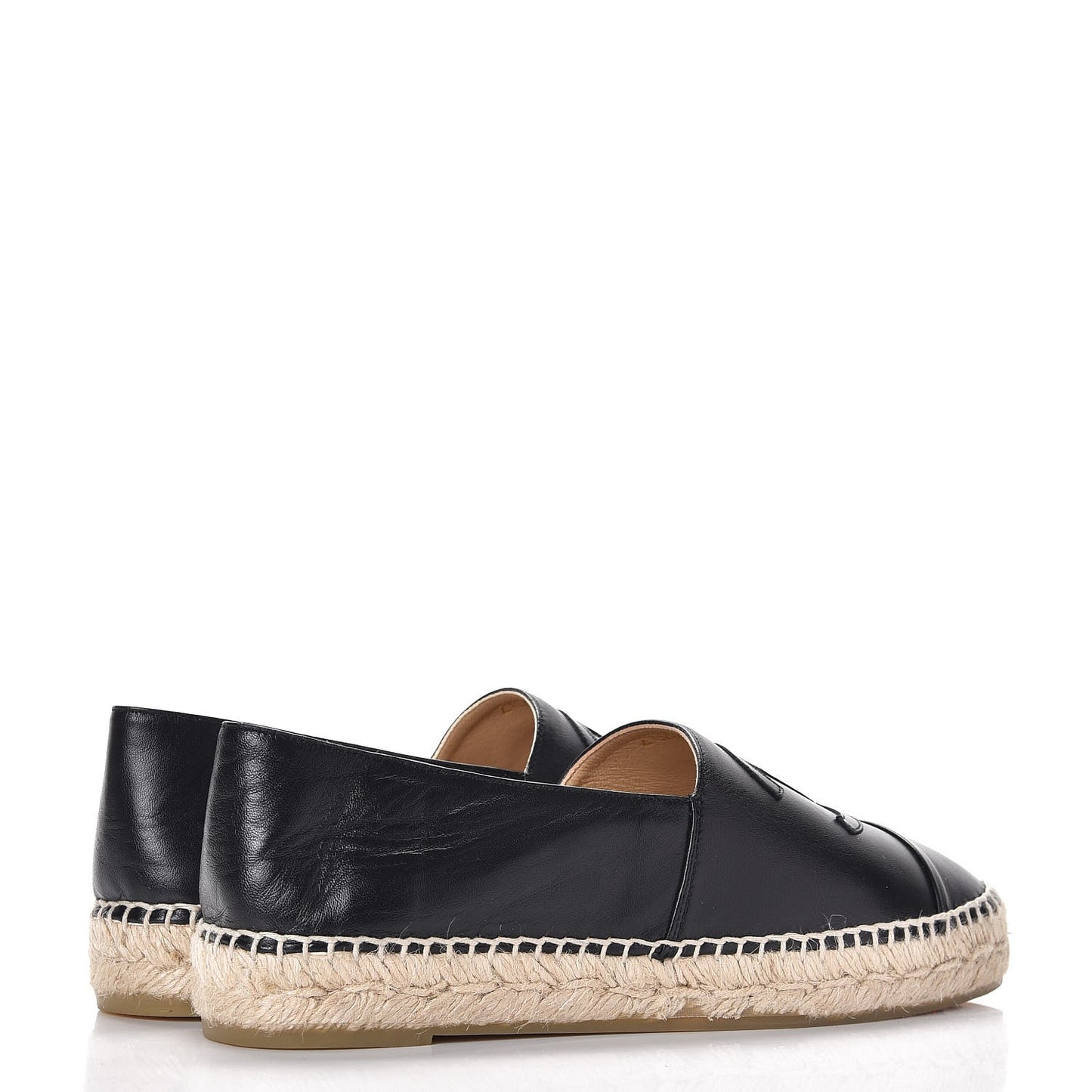 Lambskin CC Espadrilles 40 Black