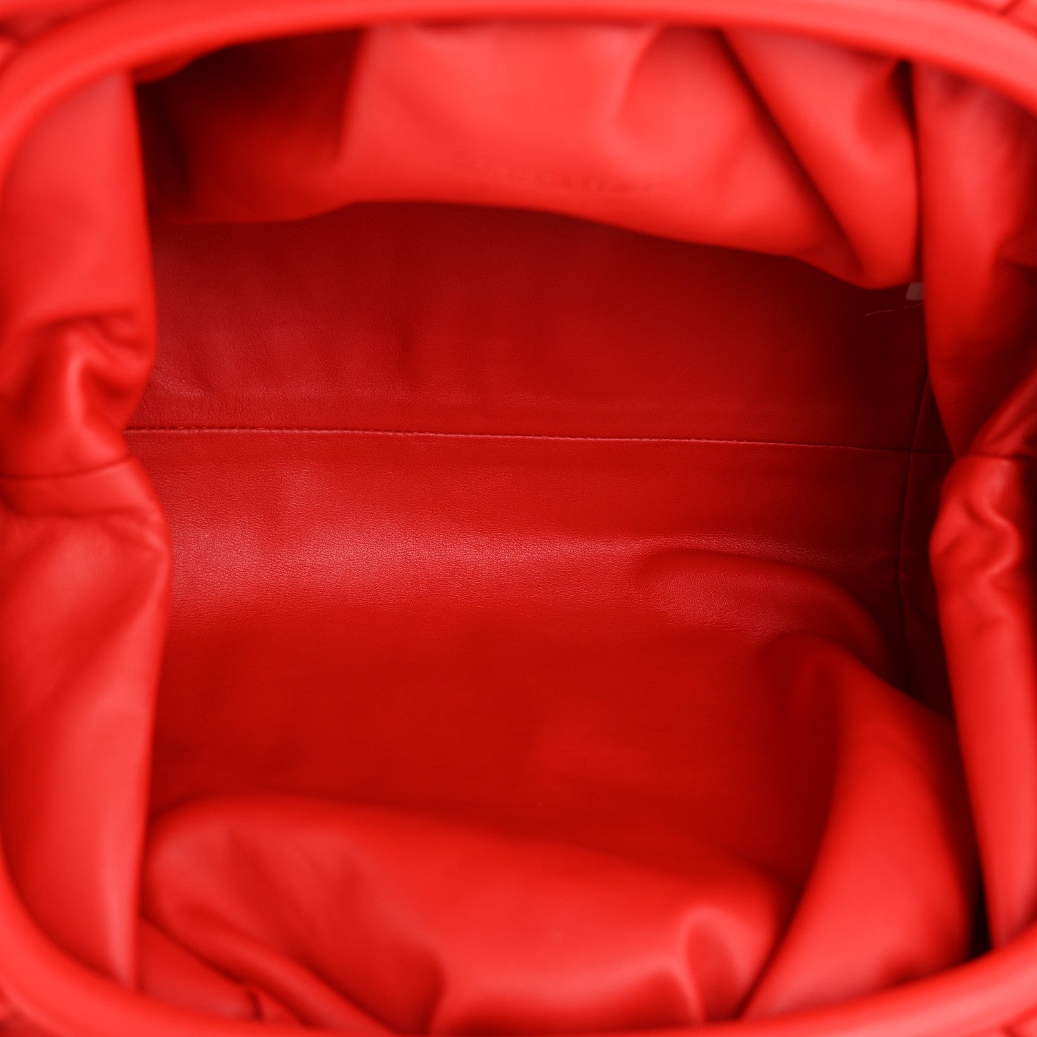 Bottega Veneta Smooth Butter Calf The Pouch Oversized Clutch Bright Red 5 of 13