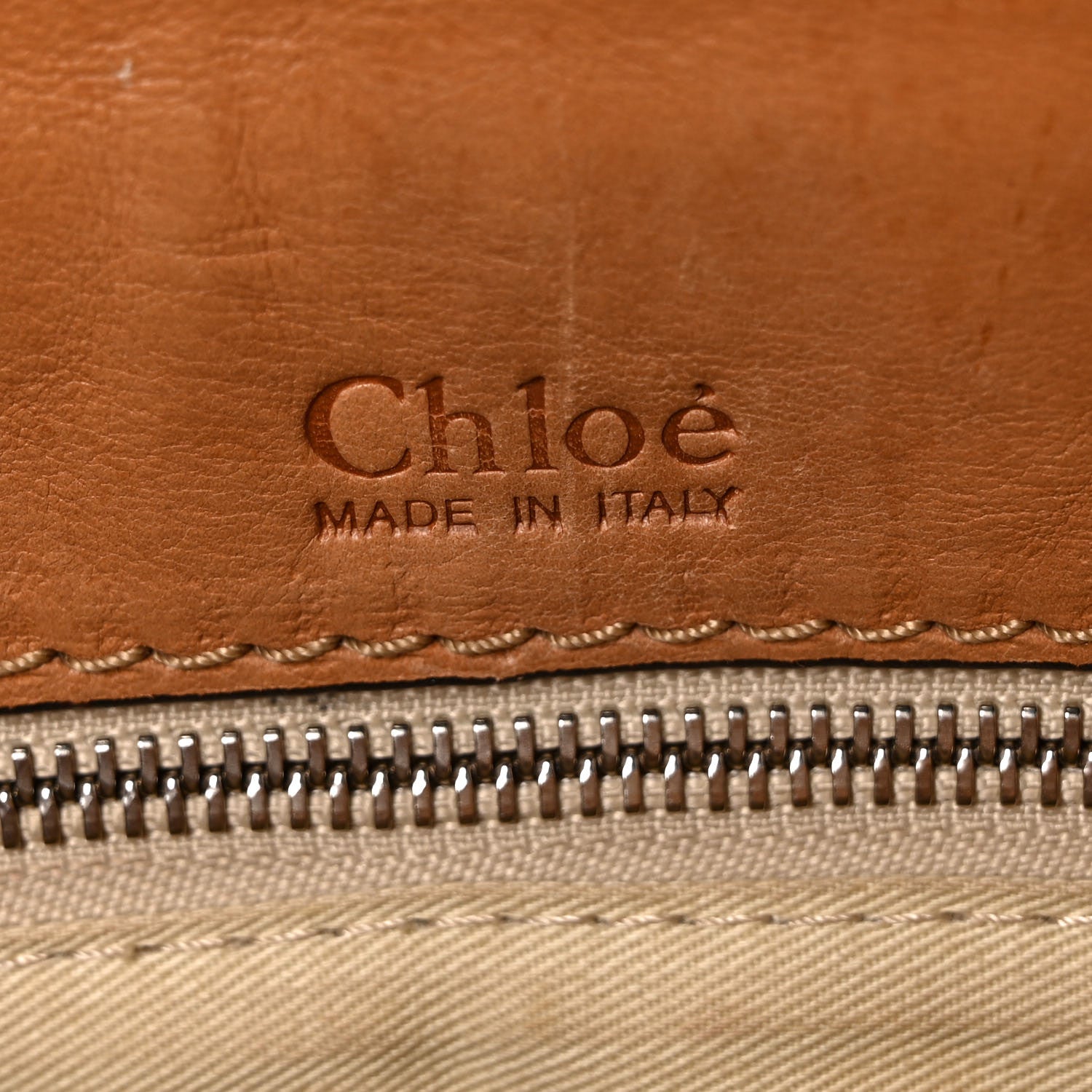 Chloe Calfskin Edith Satchel Beige 11 of 17