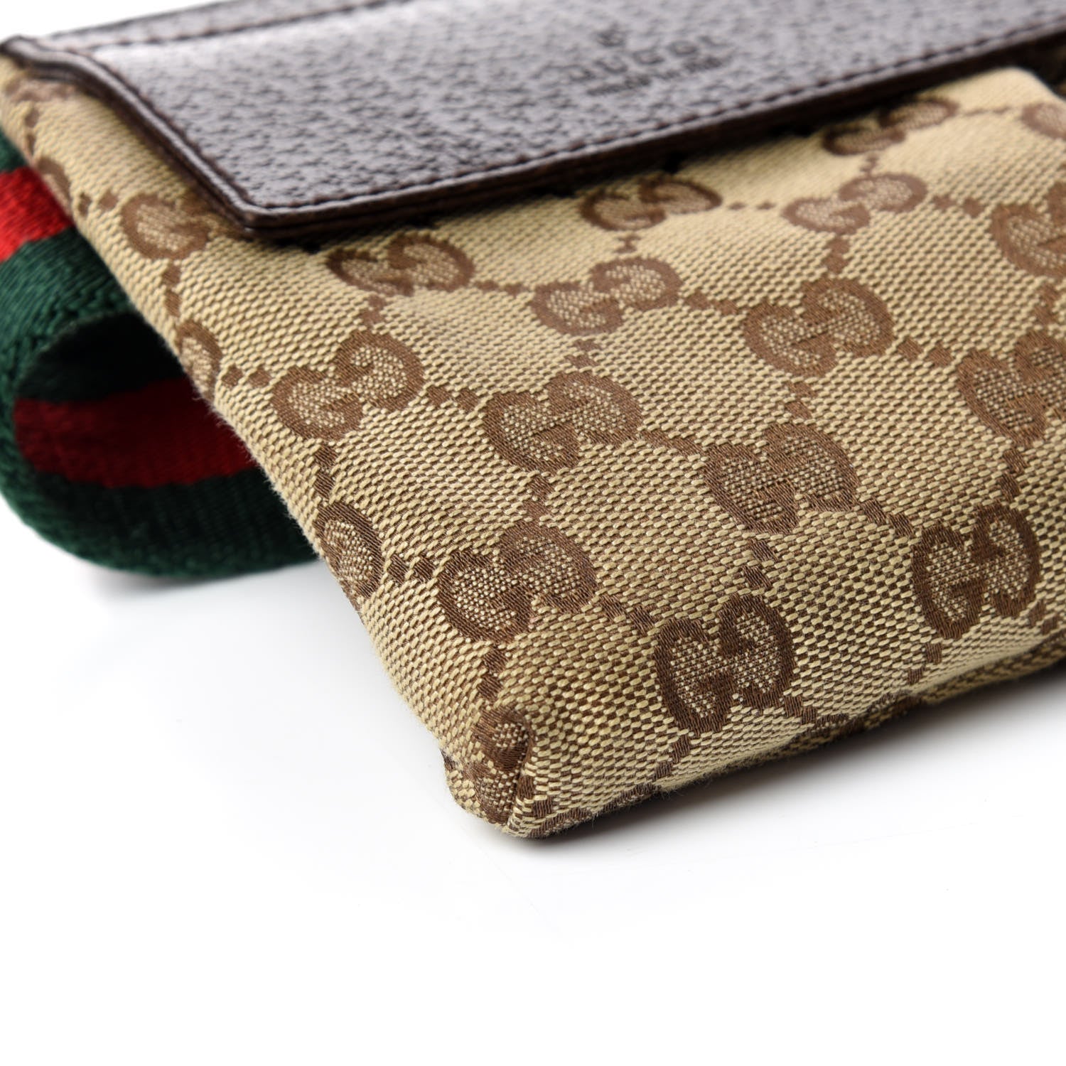 Gucci Monogram Web Belt Bag Dark Brown 5 of 10