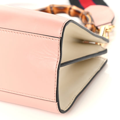 Gucci Nappa Bamboo Web Small Nymphaea Top Handle Bag Perfect Pink Mystic White 10 of 11