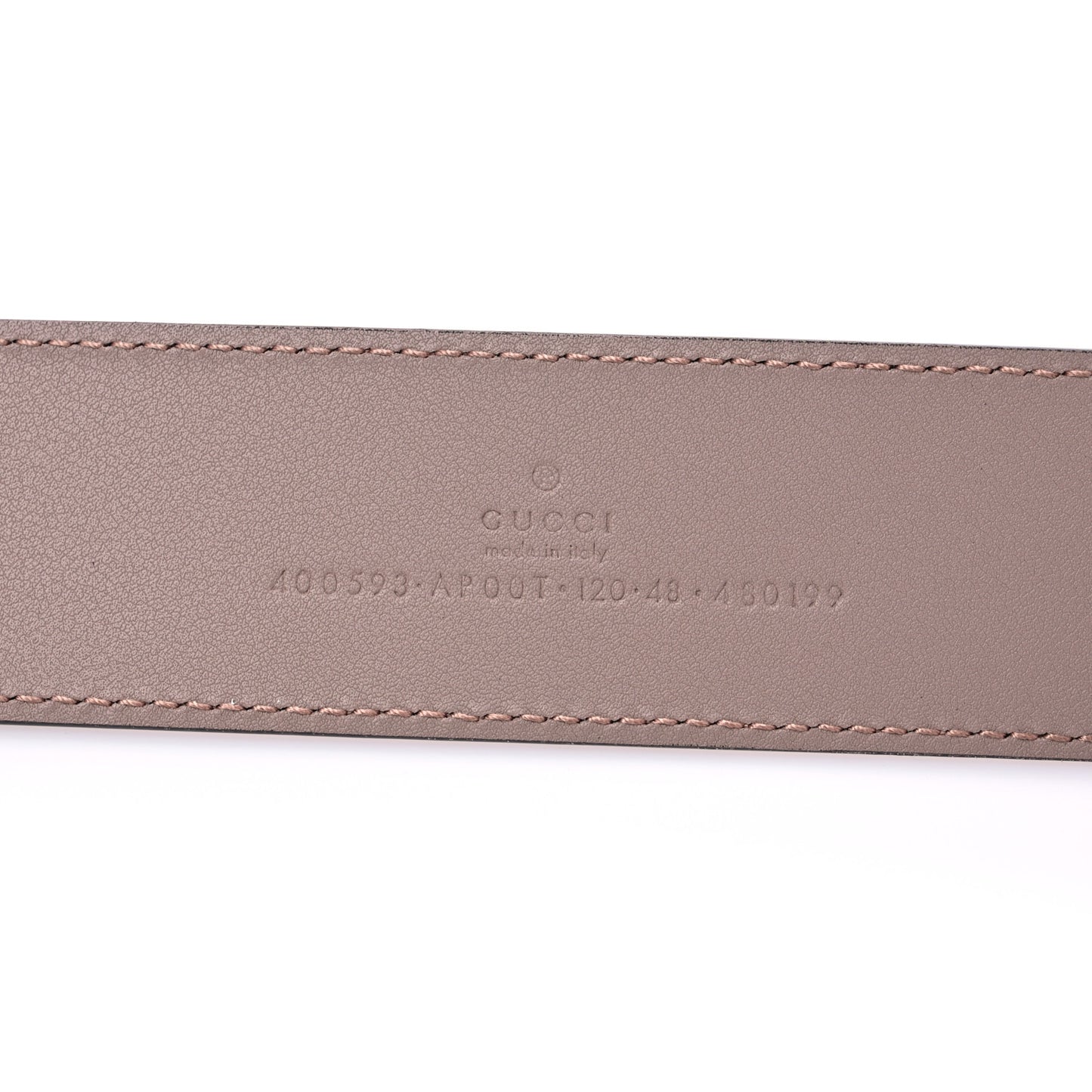 Calfskin Double G 40mm Belt 120 48 Porcelain Rose
