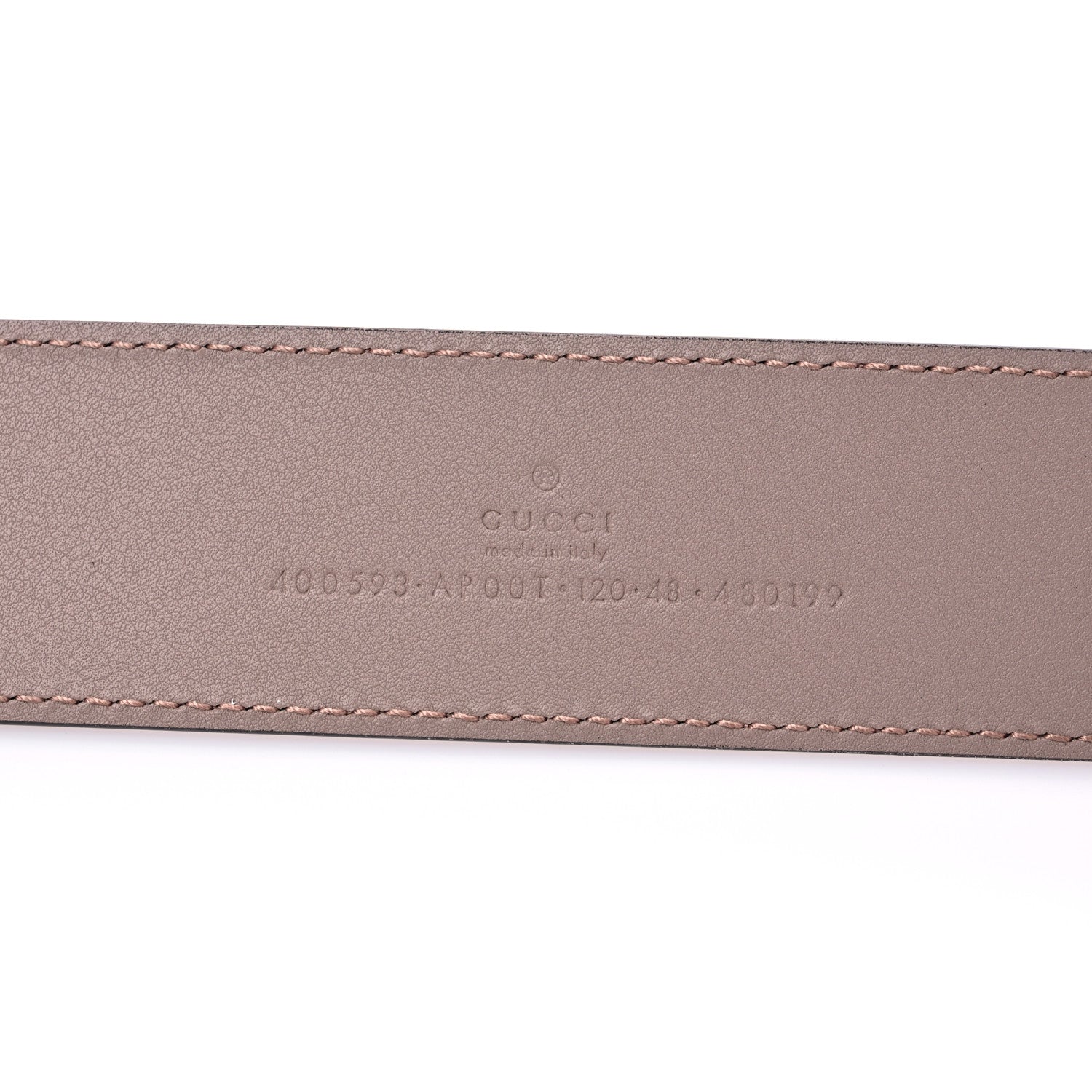 Gucci Calfskin Double G 40mm Belt 120 48 Porcelain Rose 3 of 5