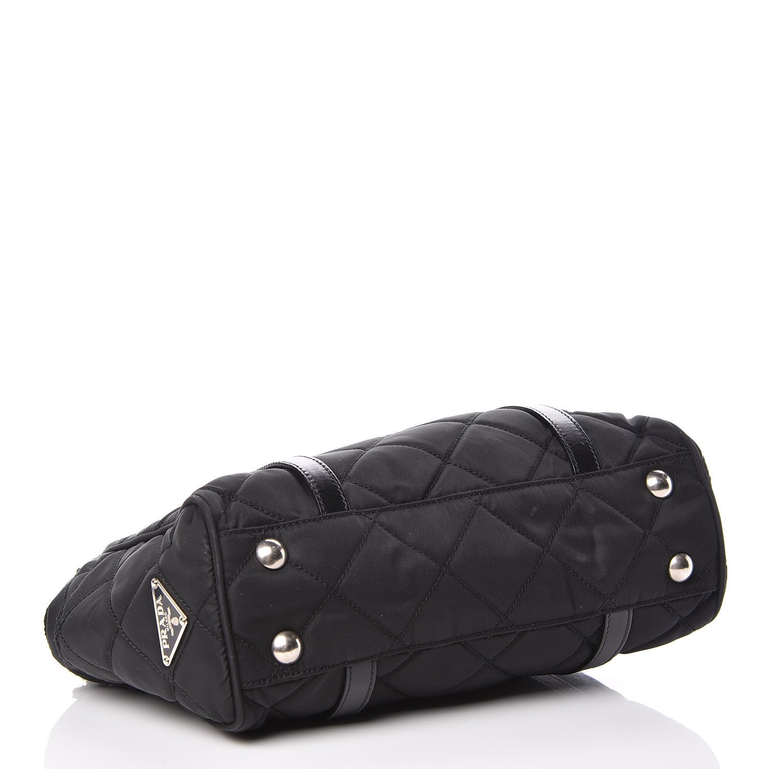 Prada Tessuto Nylon Quilted Small Tote Black 4 of 12