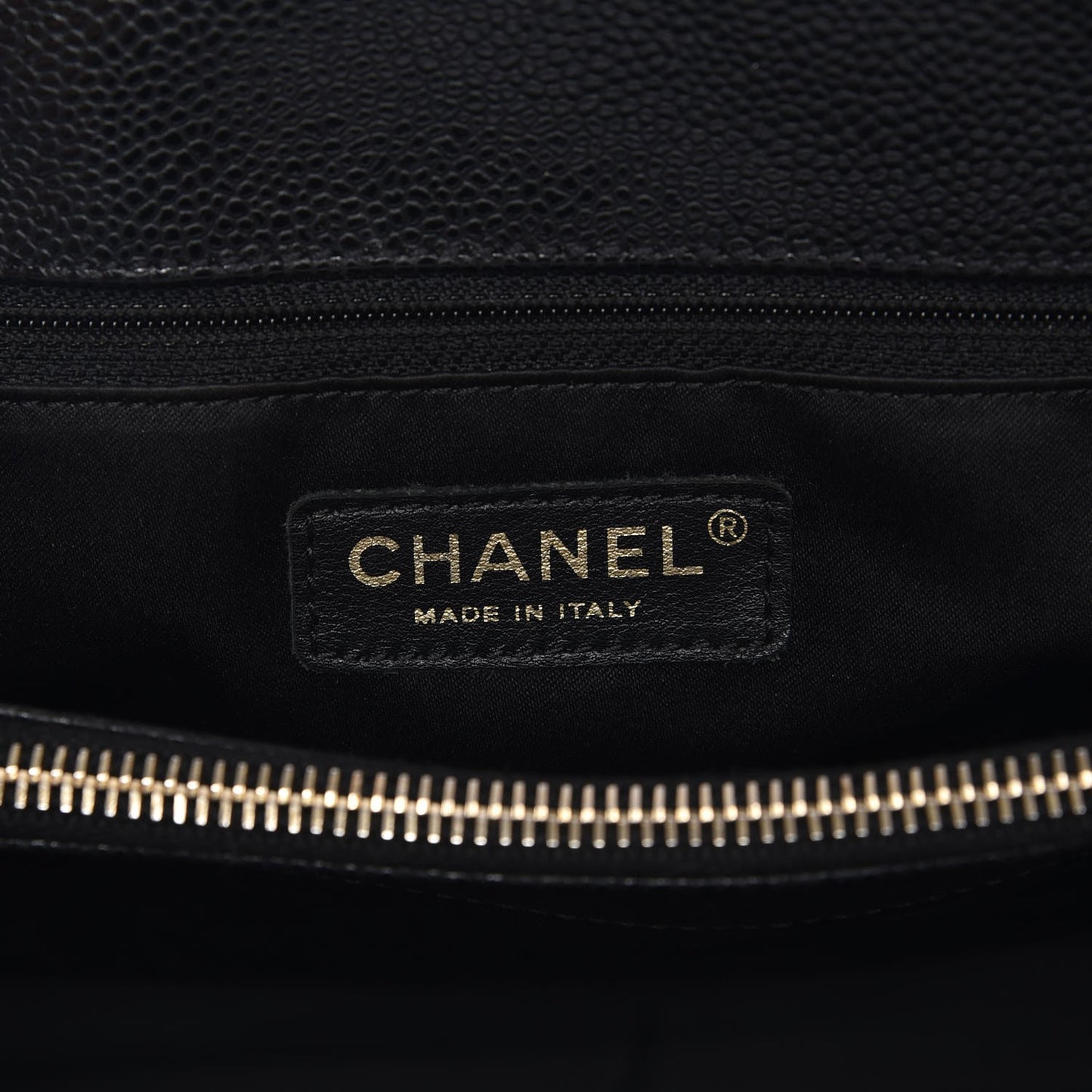 Caviar Quilted Grand Shopping Tote GST Black