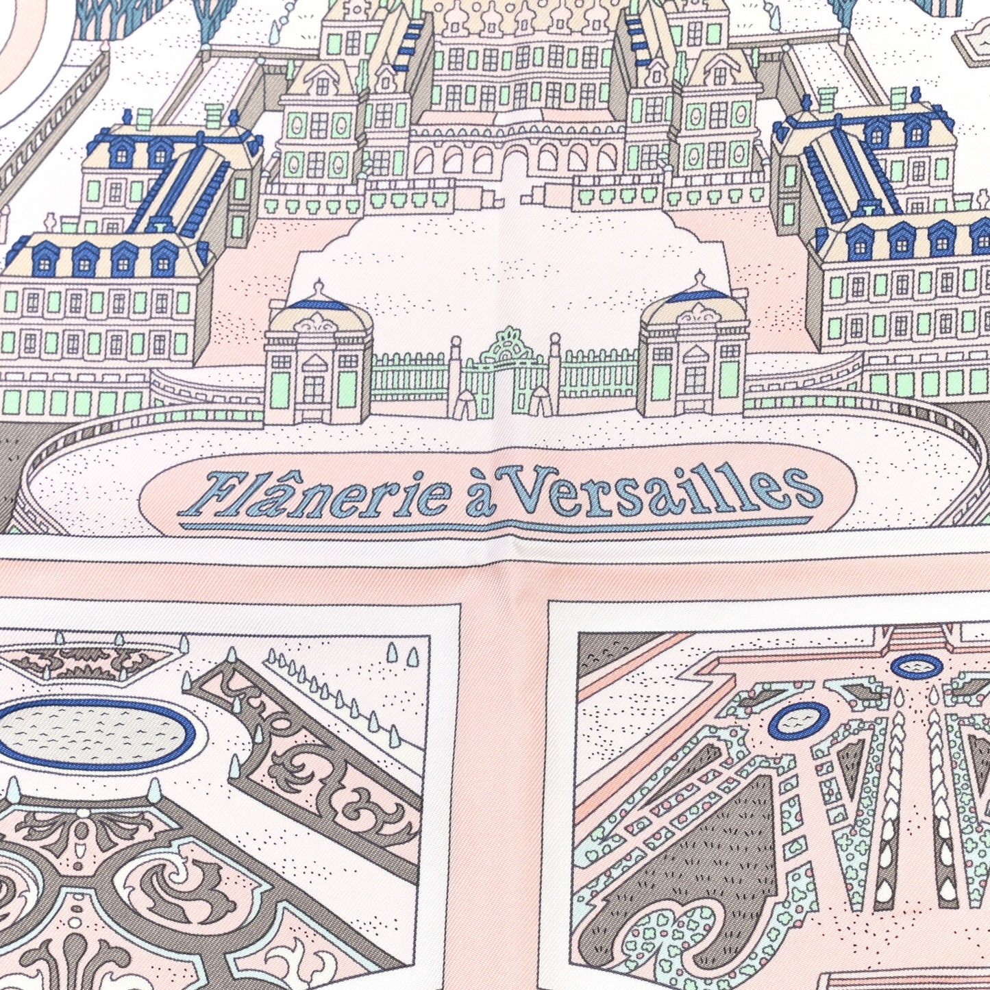 Silk Flanerie A Versailles Scarf 90