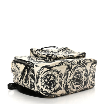 Versace Printed Calfskin La Medusa Backpack Black White 4 of 10