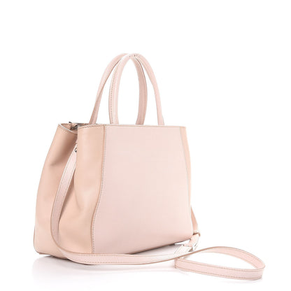 Fendi Vitello Elite Monster Petite 2Jours Tote Rosa Plaster 3 of 9