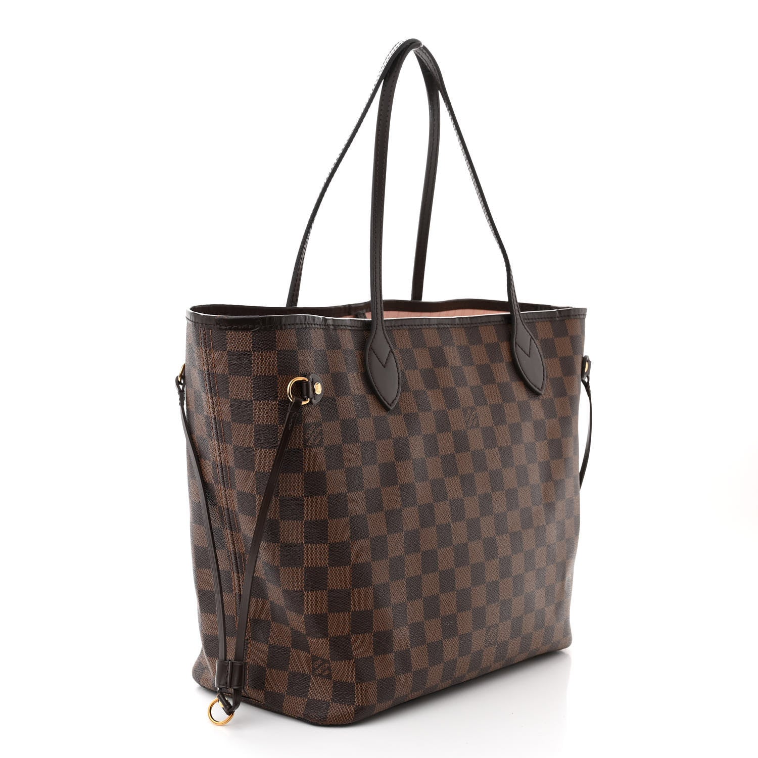 Louis Vuitton Damier Ebene Neo Neverfull MM Rose Ballerine 4 of 12
