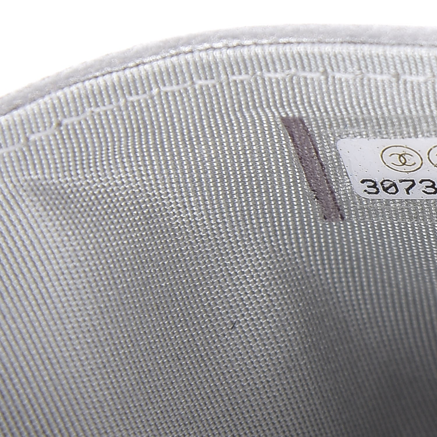 Chanel Metallic Goatskin Quilted 19 Card Holder Silver 8 of 8