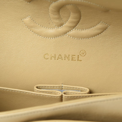 Chanel Lambskin Quilted Medium Double Flap Beige 6 of 17