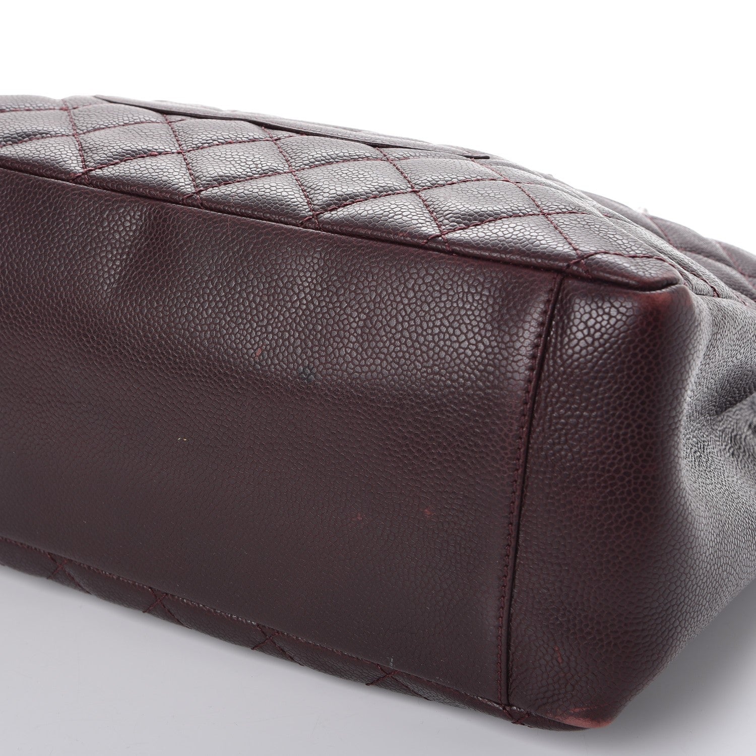 Chanel Caviar Quilted Grand Shopping Tote GST Dark Burgundy 19 of 21