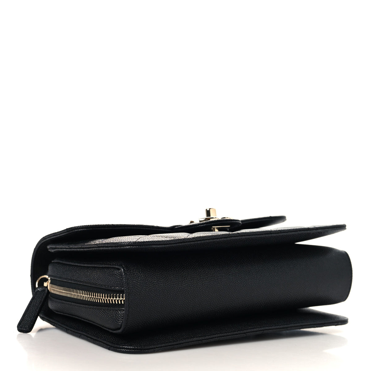 Chanel Caviar Quilted Large Like A Wallet Flap Black 4 of 11