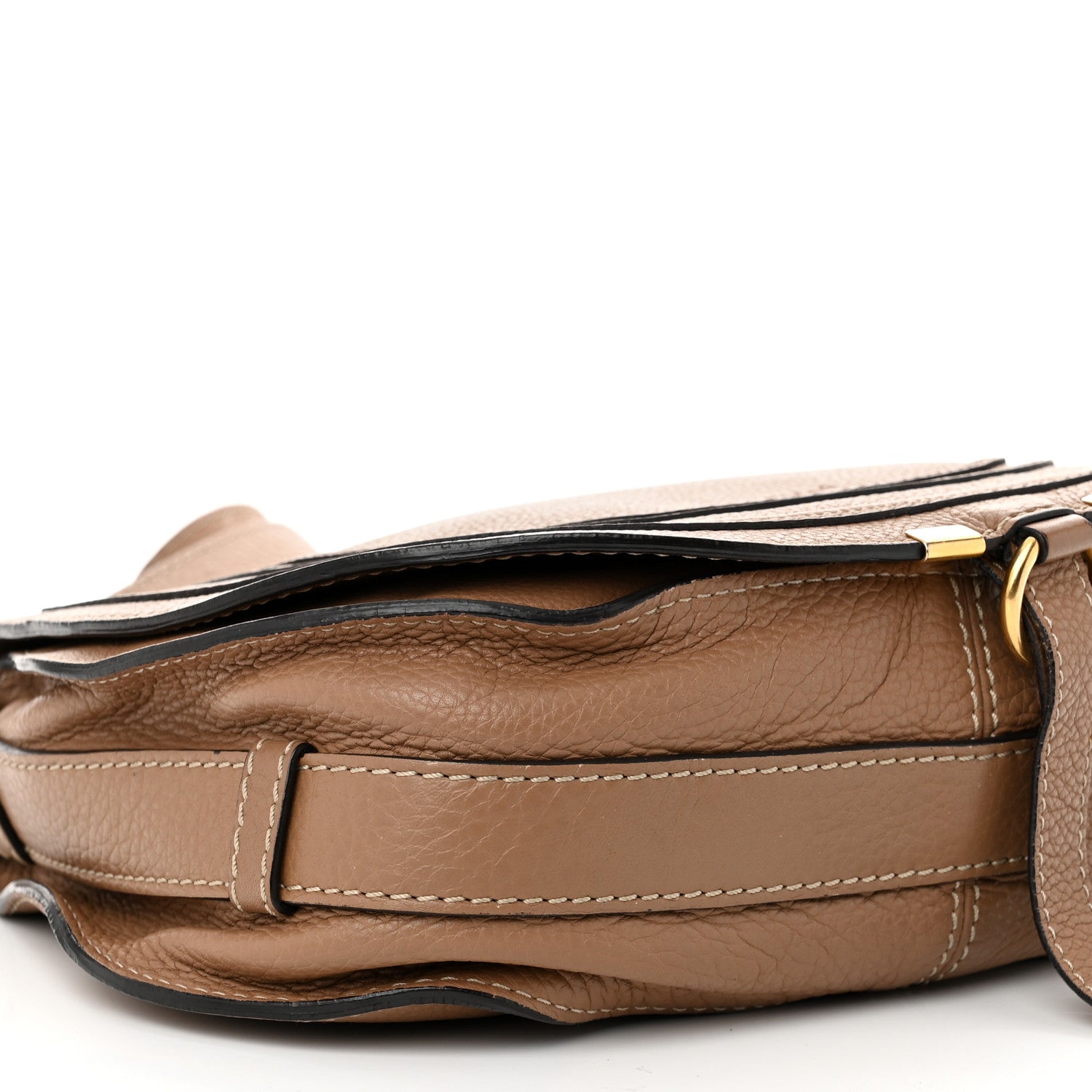 Chloe Calfskin Medium Marcie Round Crossbody Bag Nut 9 of 11