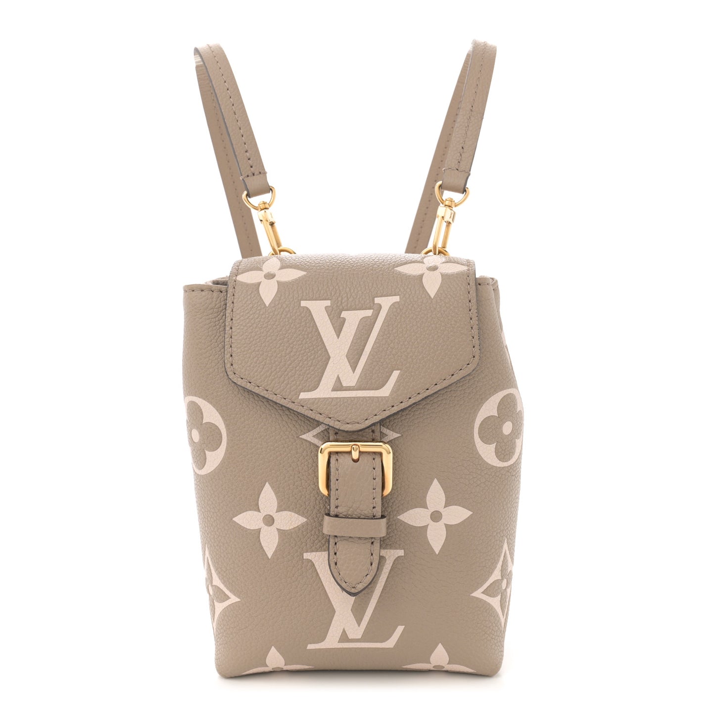 Empreinte Monogram Giant Tiny Backpack Tourterelle Cream