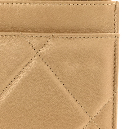 Chanel Metallic Goatskin Quilted Chanel 19 Wallet On Chain WOC Gold 13 of 13