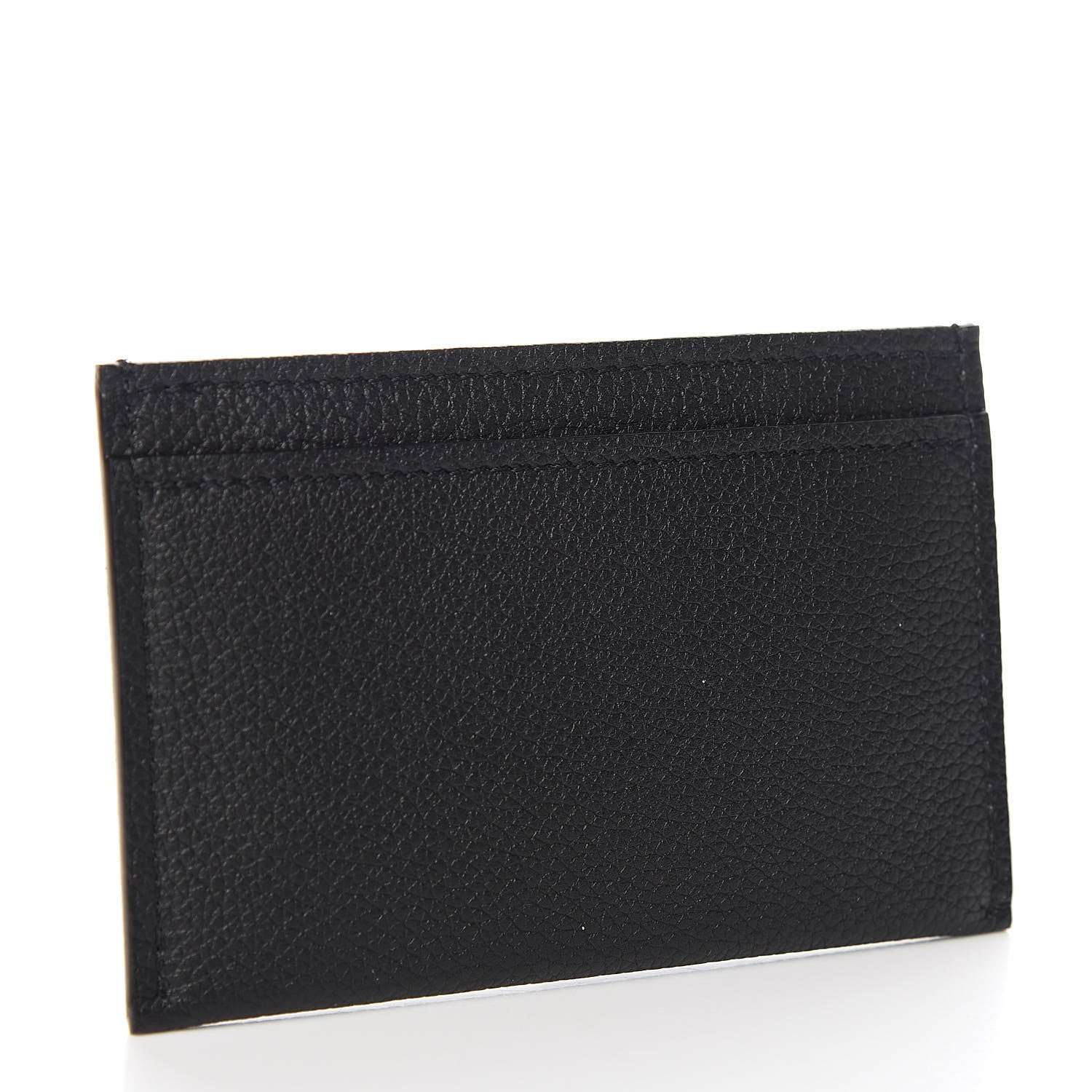 Louis Vuitton Calfskin Lockme Card Holder Black 3 of 7