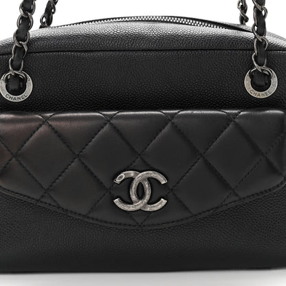 Chanel Caviar Lambskin Quilted Coco Break Camera Case Black 9 of 12