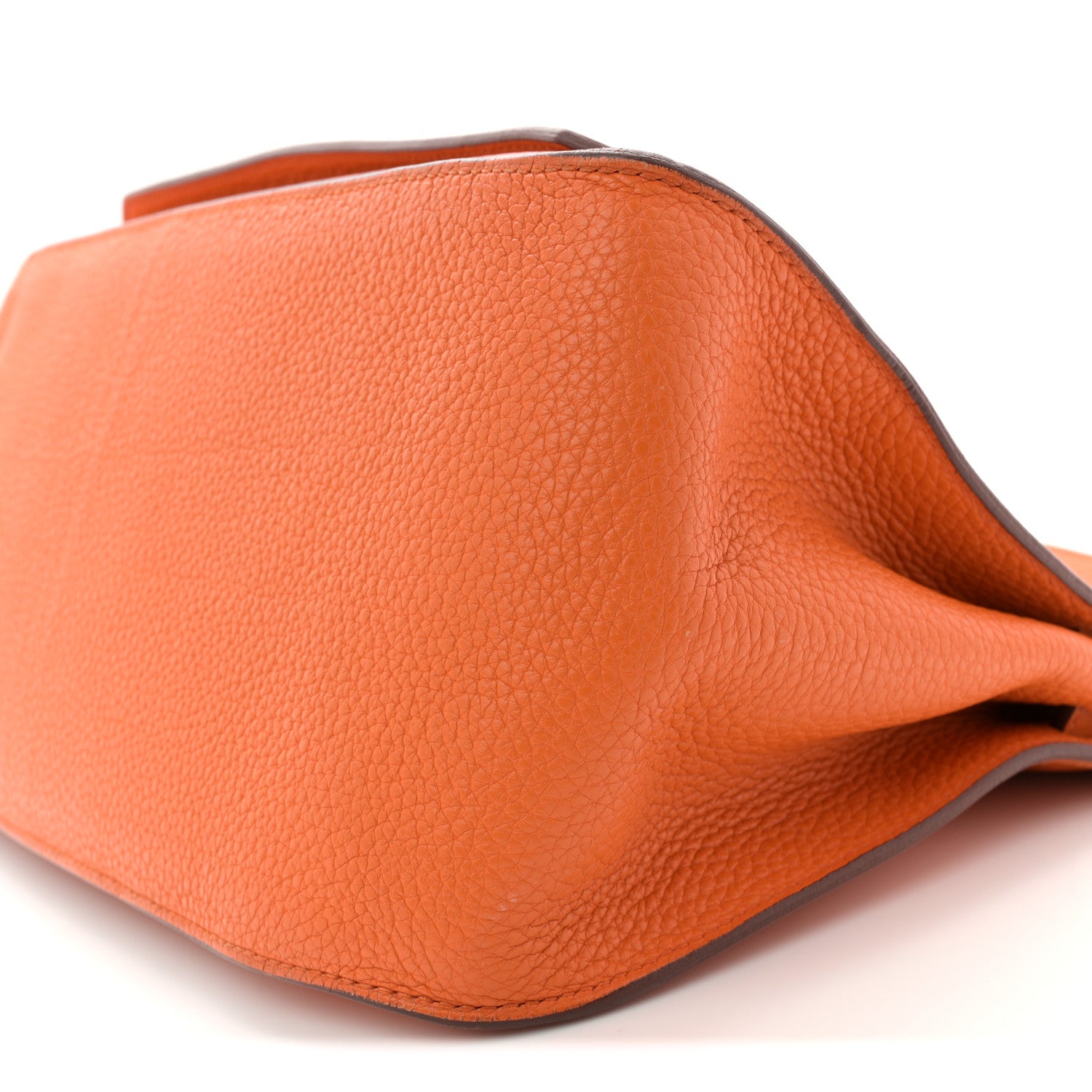 Hermes Taurillon Clemence Jypsiere 31 Orange 10 of 12