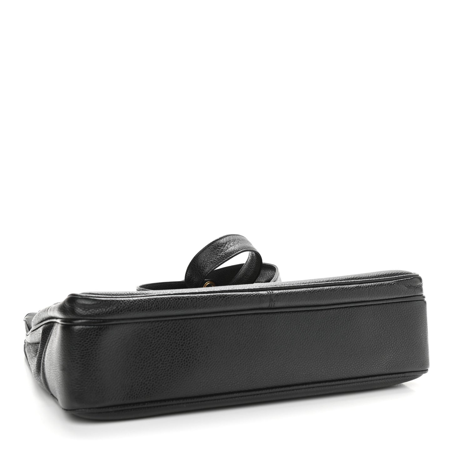 Caviar Flap Shoulder Bag Black