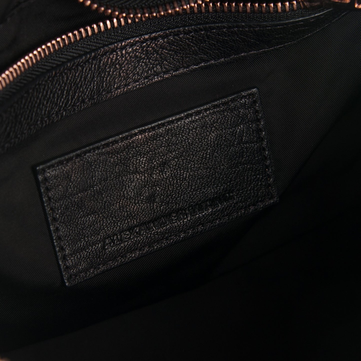 Pebbled Lambskin Rockie Black Rose Gold Hardware