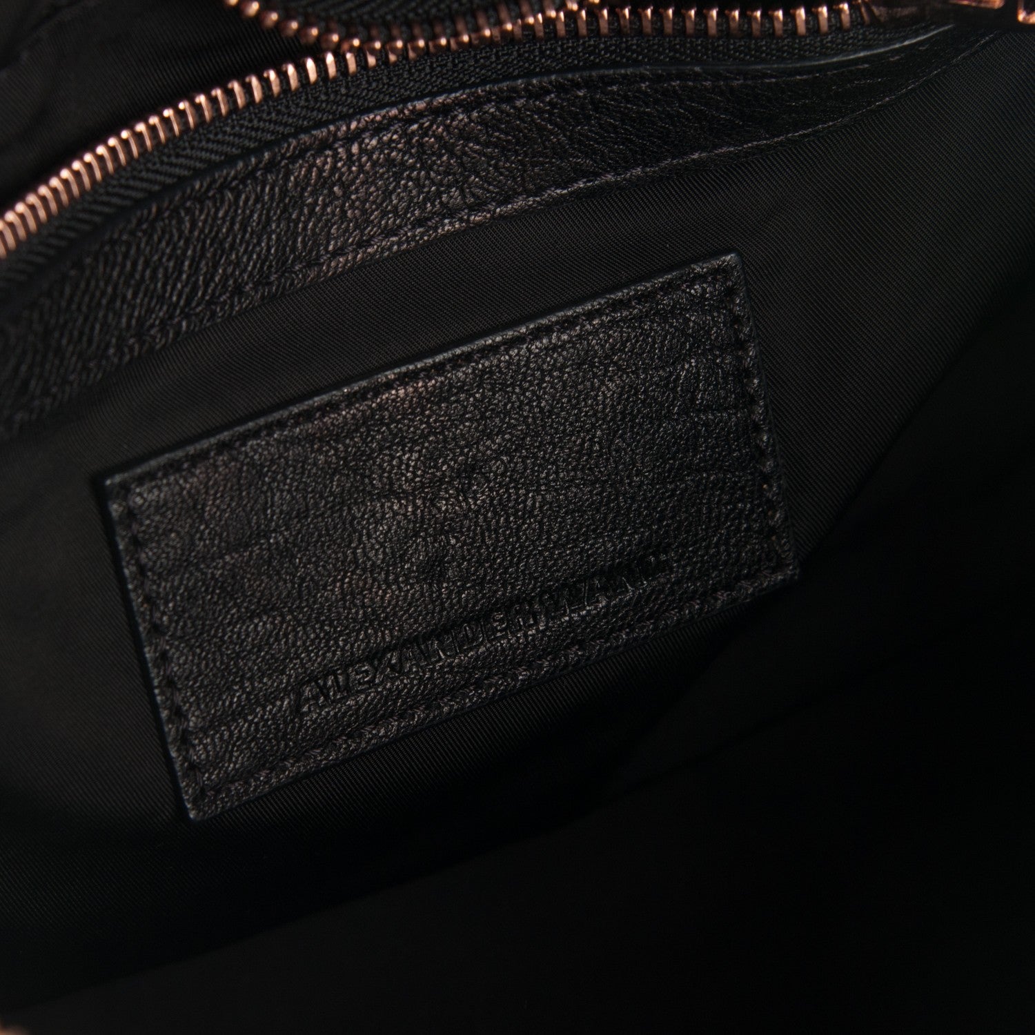 Alexander Wang Pebbled Lambskin Rockie Black Rose Gold Hardware 6 of 8