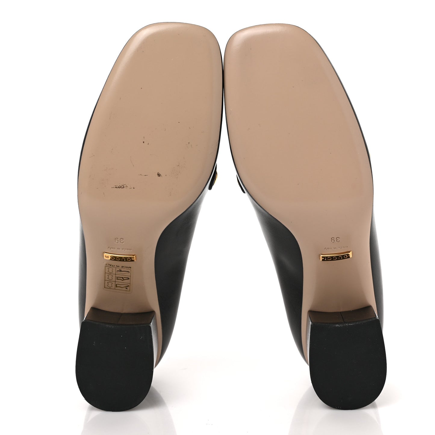 Malaga Kid Sylvie Web Chain Mid Heel Loafers 39 Black