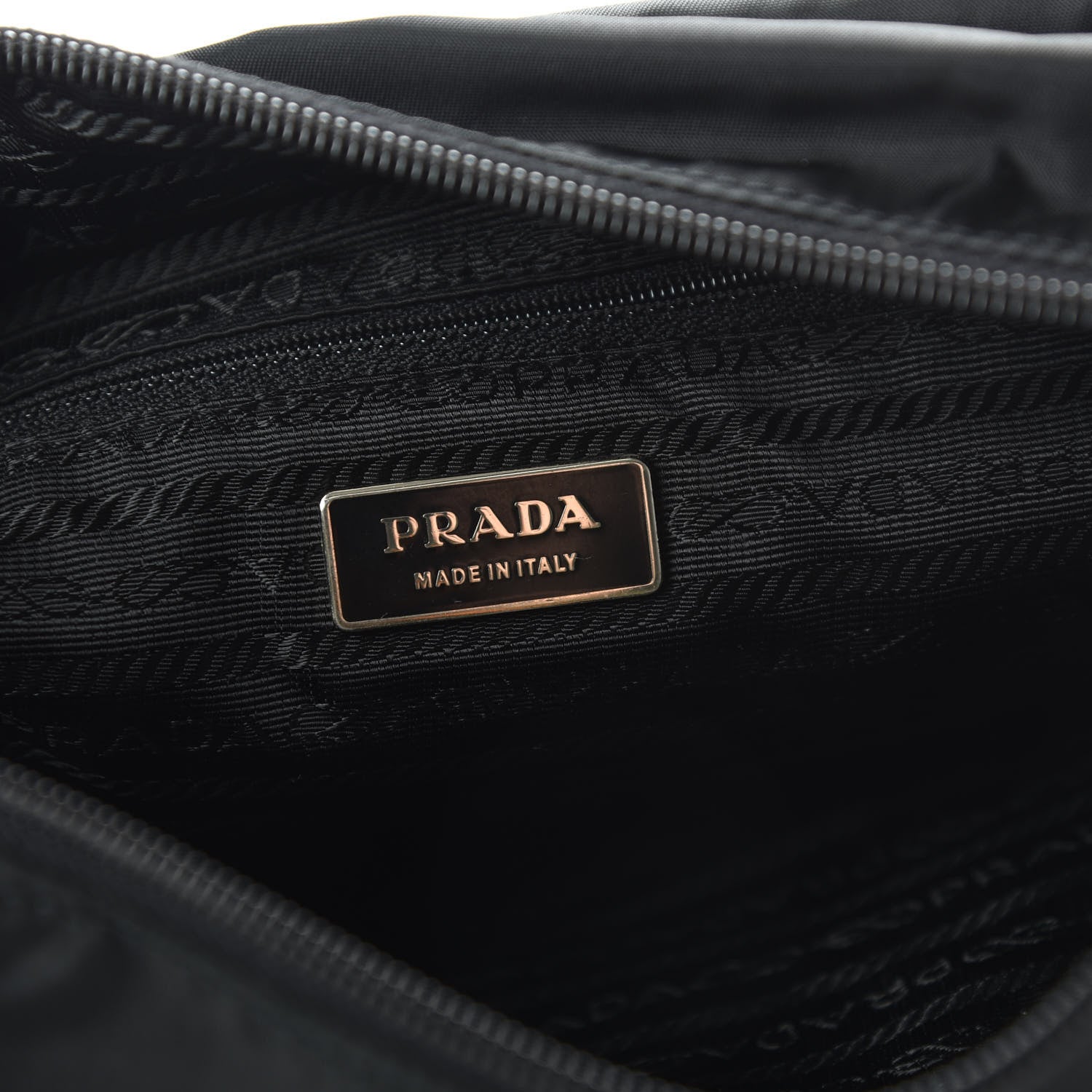 Prada Nylon Vela Messenger Bag Black 8 of 10