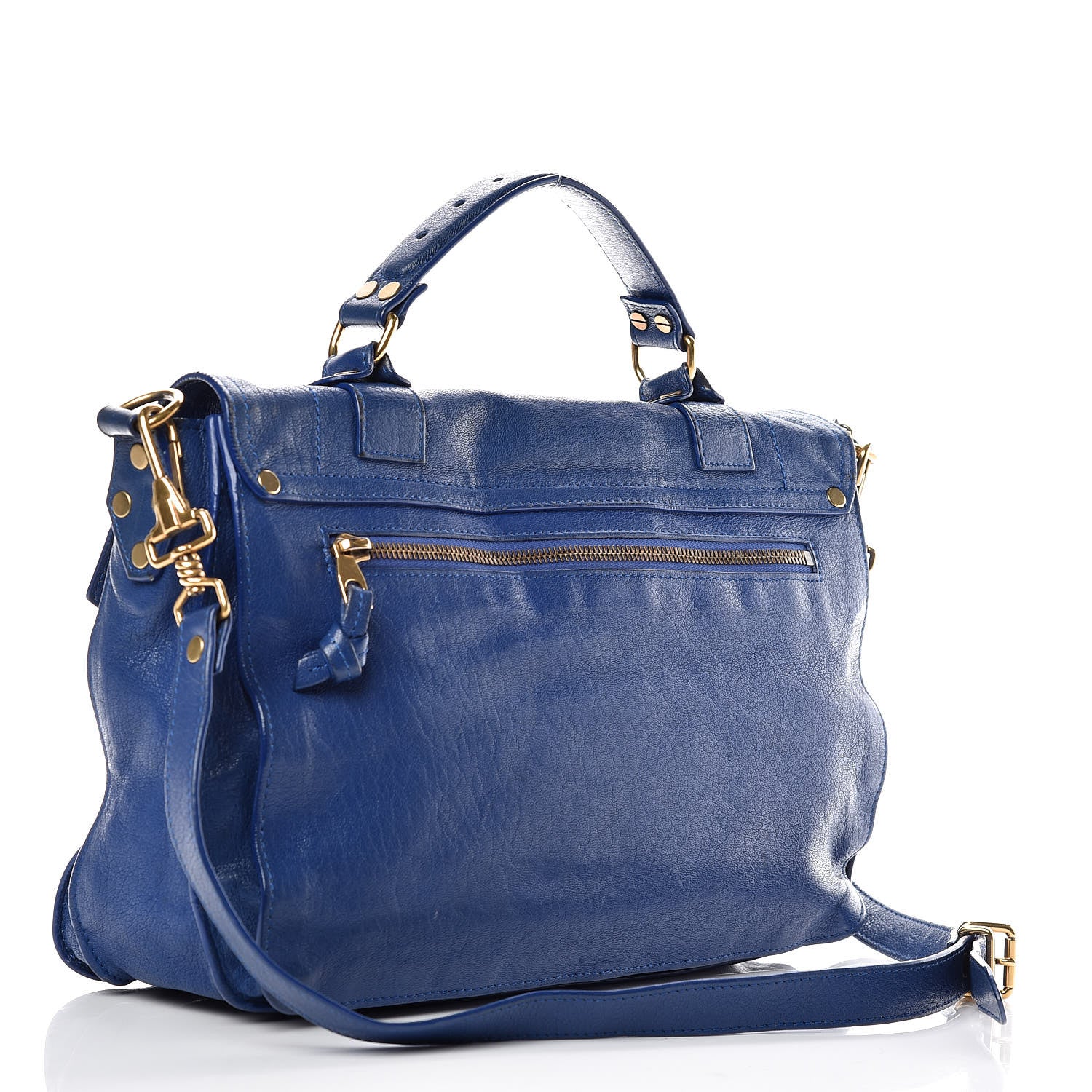 Proenza Schouler Lambskin Medium PS1 Satchel Royal Blue 3 of 22