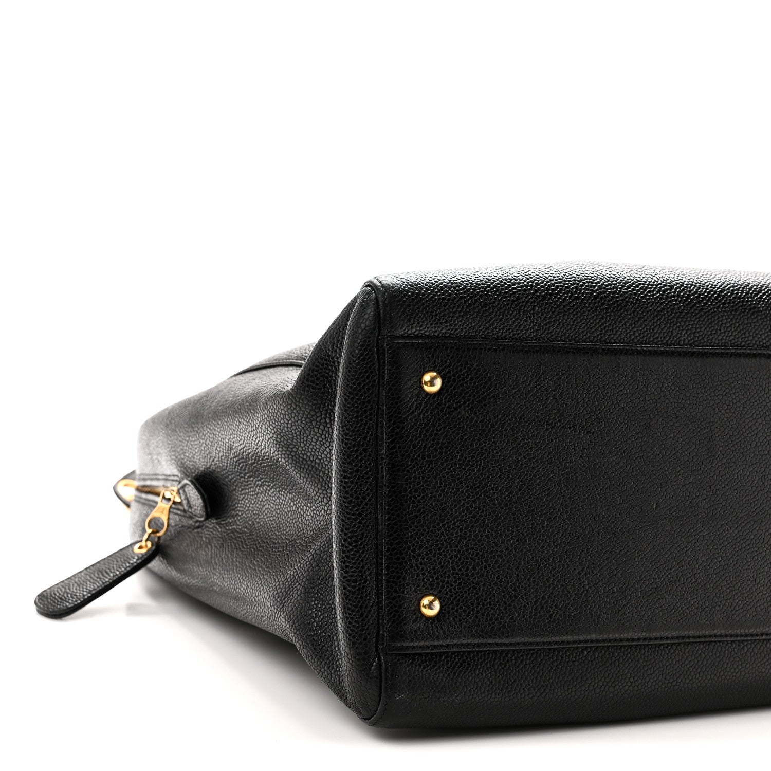 Chanel Caviar Large CC Shoulder Bag  Black 9 of 10