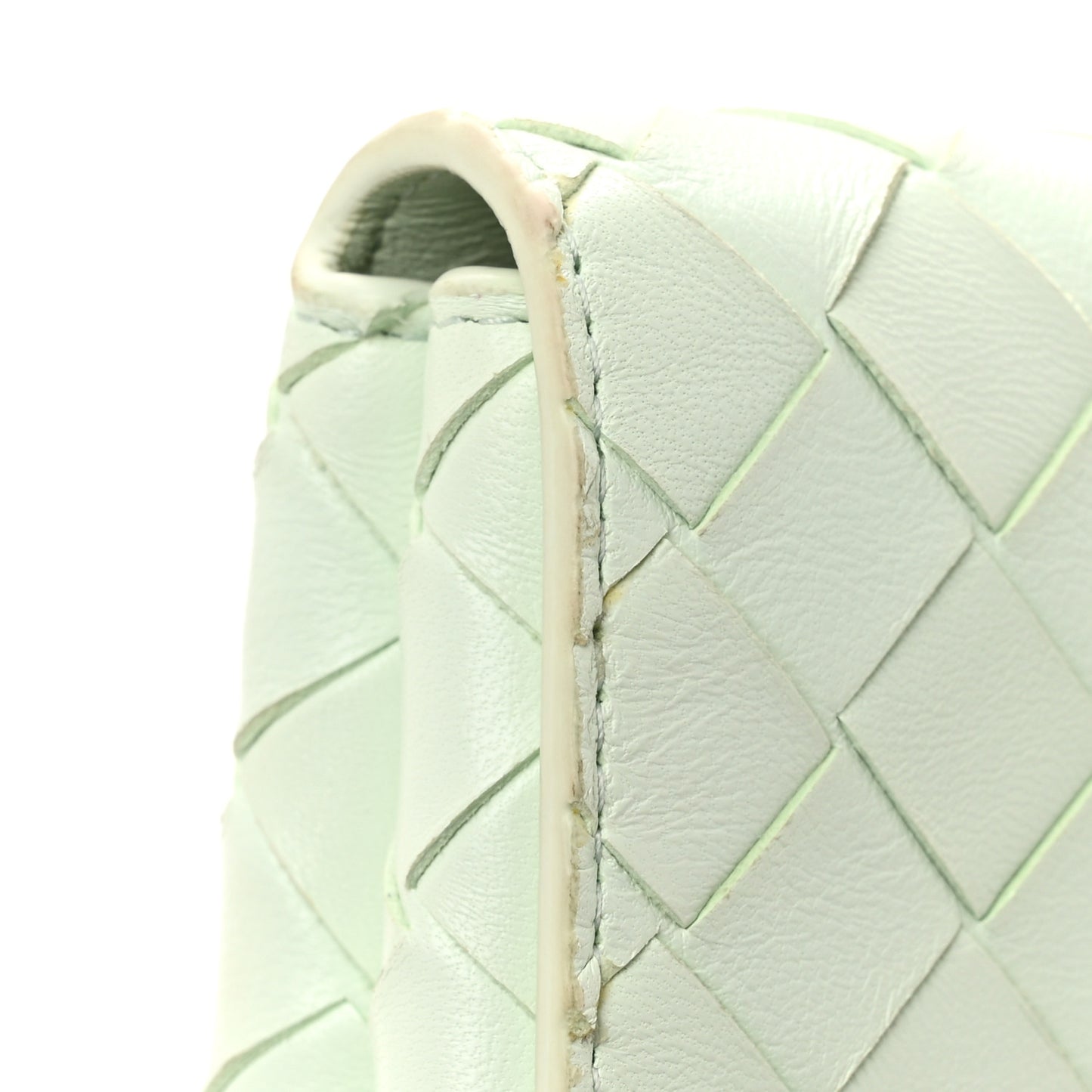 Nappa Intrecciato Mini Crossbody Bag Glacier