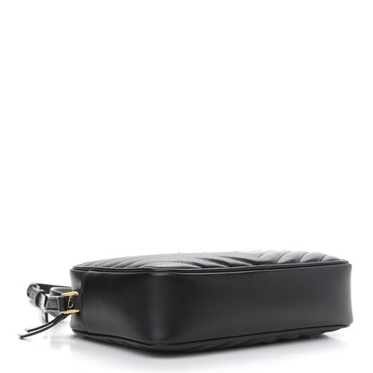 Saint Laurent Calfskin Matelasse Monogram Lou Camera Bag Black 4 of 9