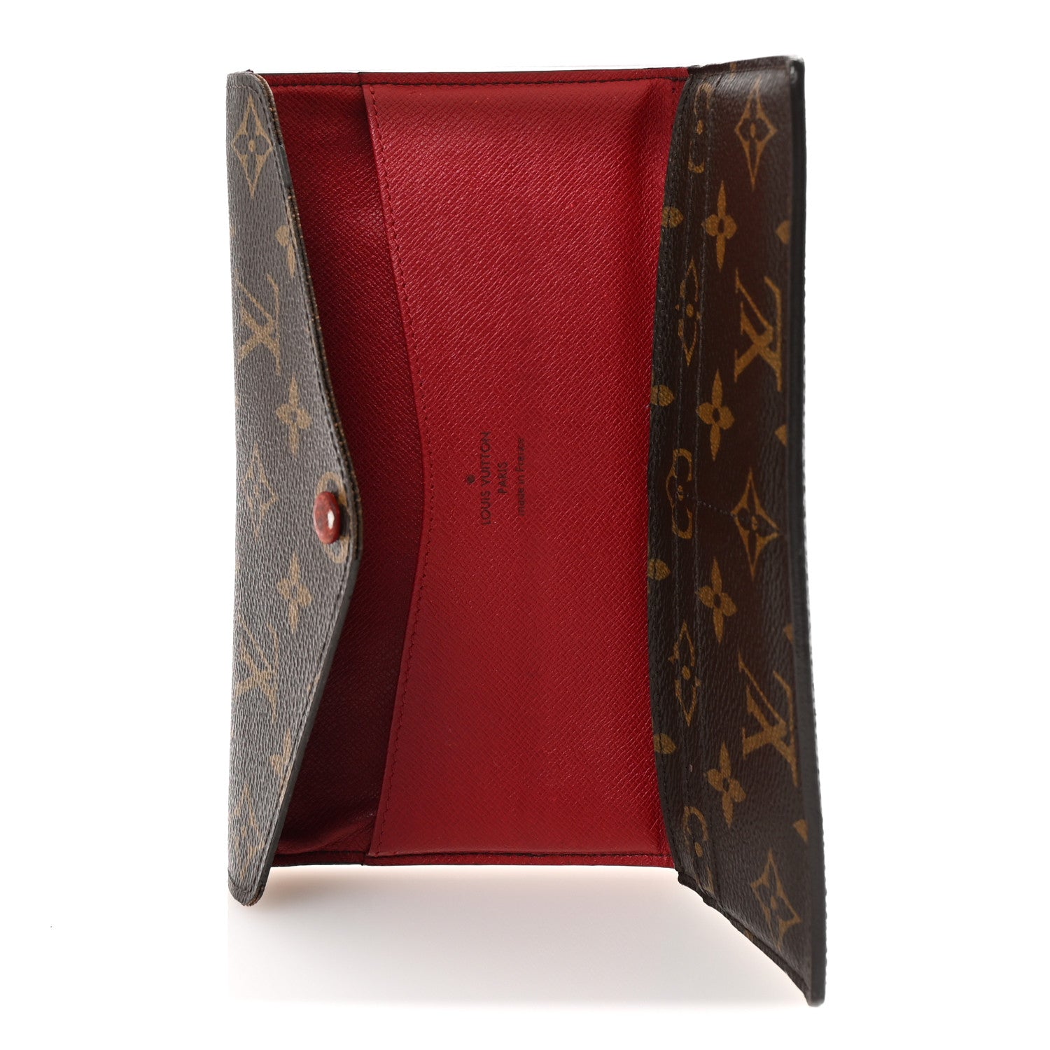 Louis Vuitton Monogram Josephine Wallet Red 6 of 7