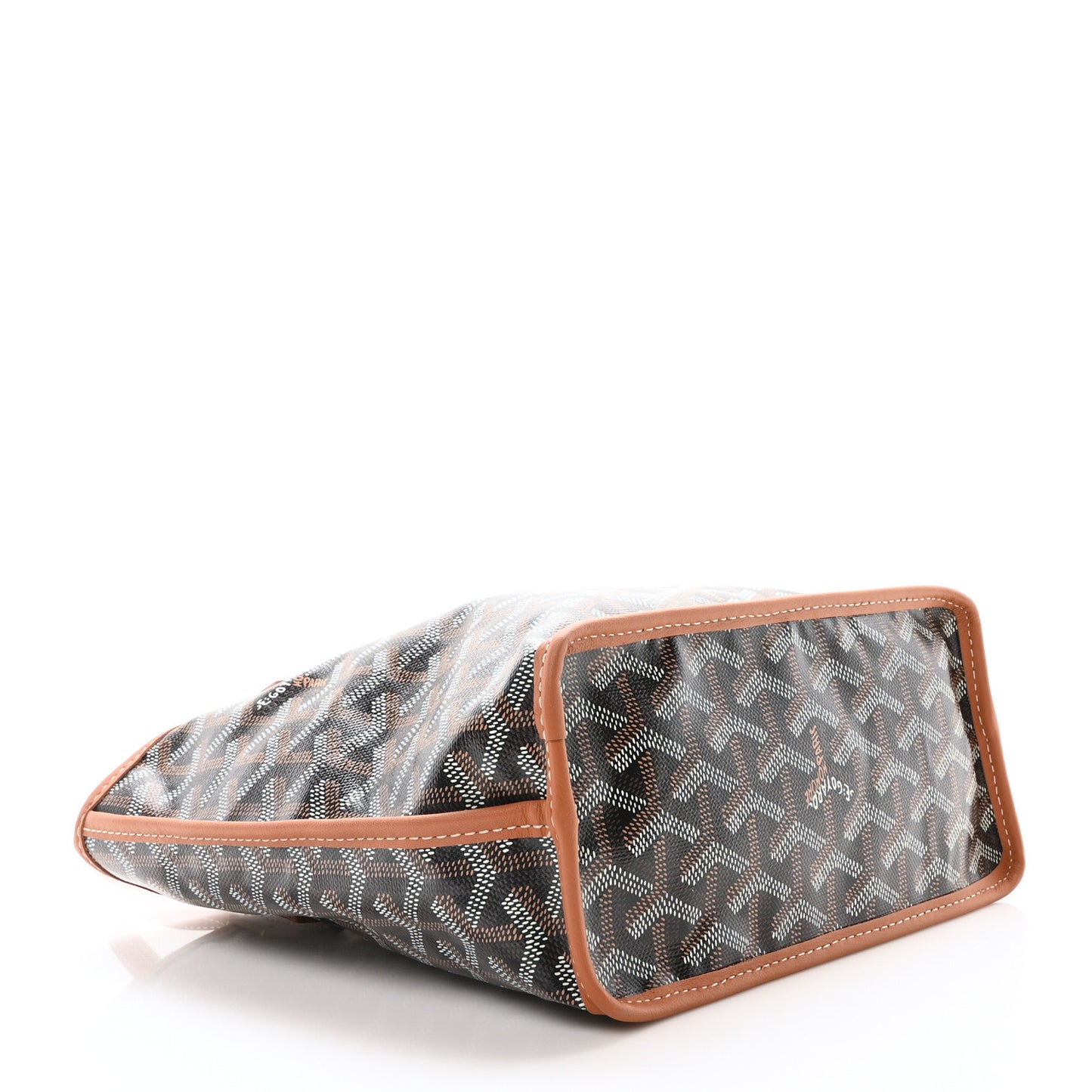 Goyardine Reversible Mini Anjou Black Gold