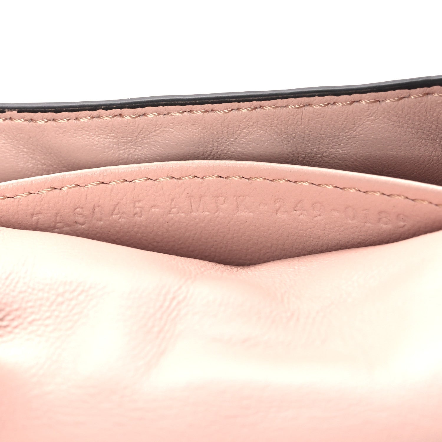 Fendi Nappa Matisse FF Embossed Nano Maxi Buckle Baguette Charm Rosa Quarzo 7 of 12