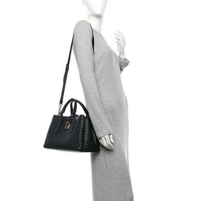 Bottega Veneta Nappa Intrecciato Medium Roma Tote Black 2 of 11