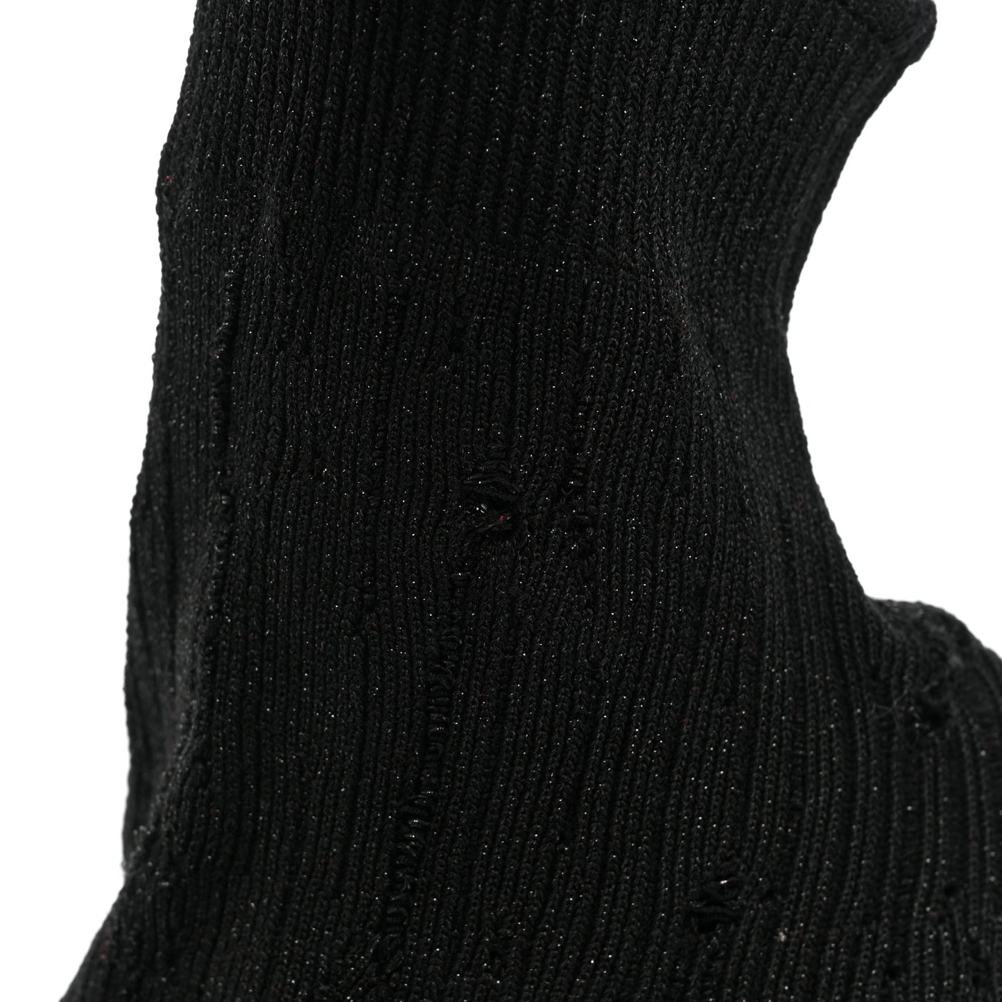 Tricot Lurex Sandrine 80 Sock Ankle Boots 38 Black