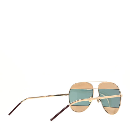 Christian Dior Split 1 Aviator Sunglasses Gold 4 of 7
