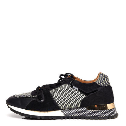 Louis Vuitton Suede Printed Run Away Sneakers 37.5 1 of 9