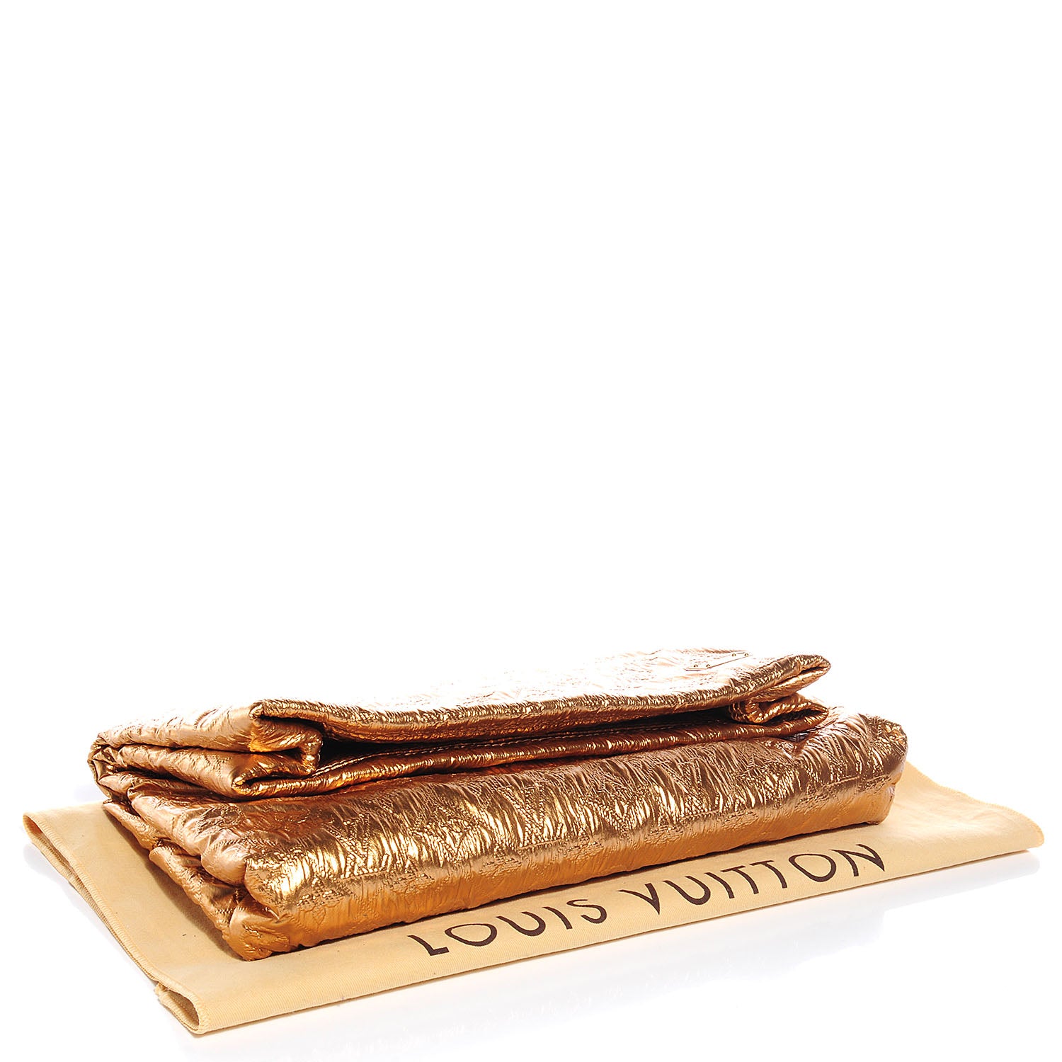 Louis Vuitton Jacquard Quilted Monogram Limelight Clutch MM Gold 4 of 7
