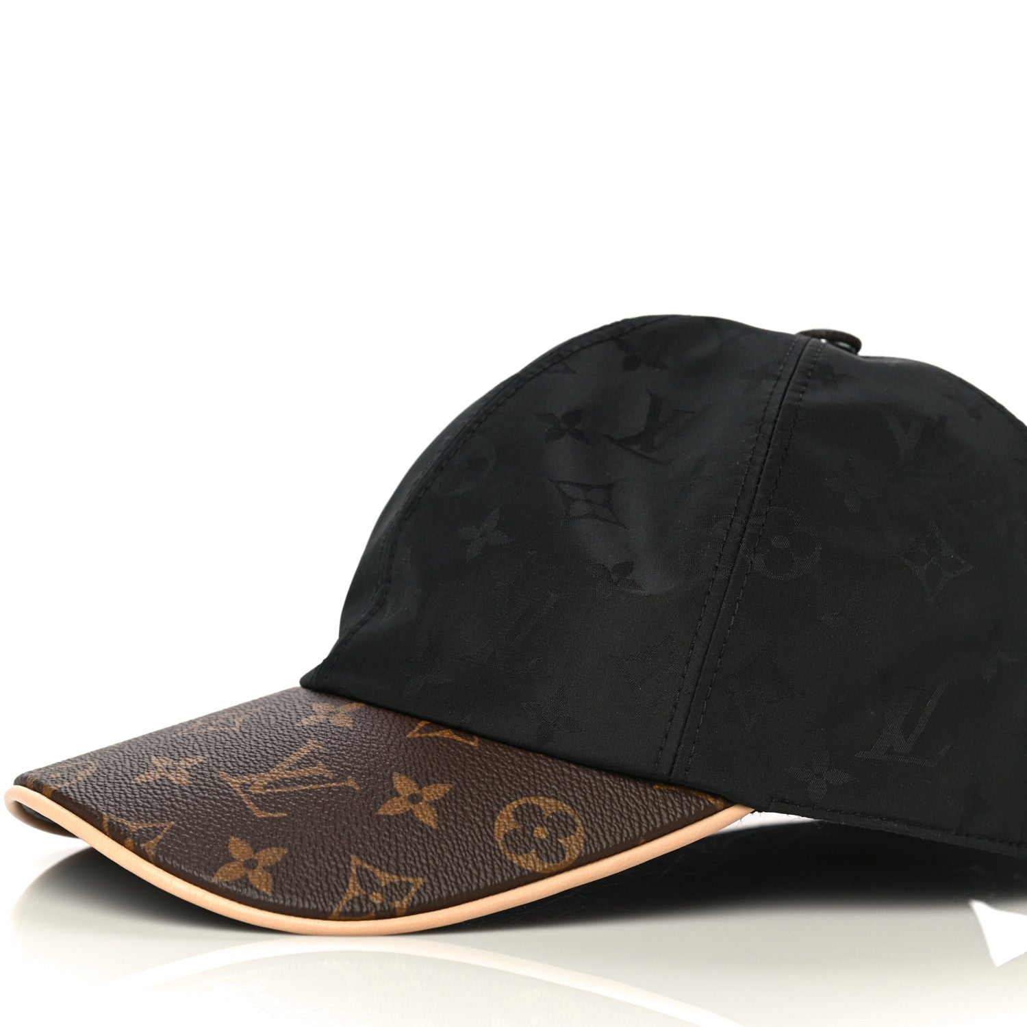 Louis Vuitton Polyester Silk Monogram LV Get Ready Cap L Black 2 of 9
