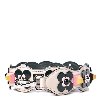 Fendi Vitello Dolce Plexiglass Flowerland Studded Strap You Camelia Multicolor 1 of 5