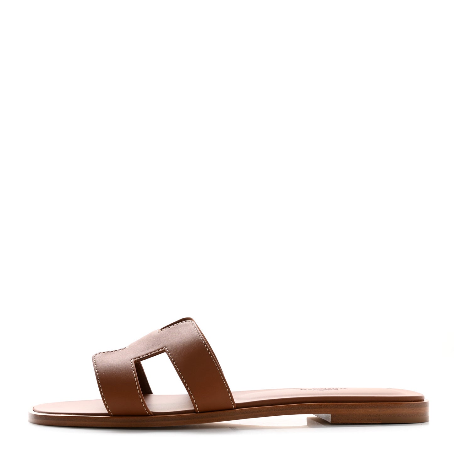 Box Calfskin Oran Sandals 37.5 Gold