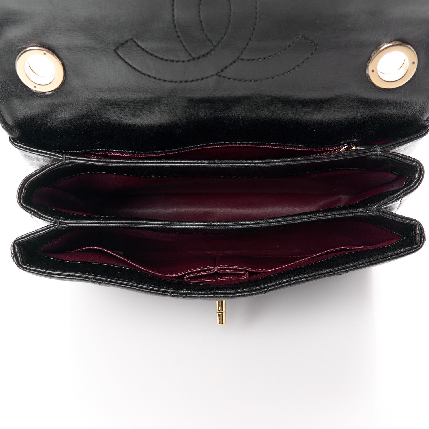 Chanel Lambskin Quilted Small Trendy CC Dual Handle Flap Bag Black 5 of 12