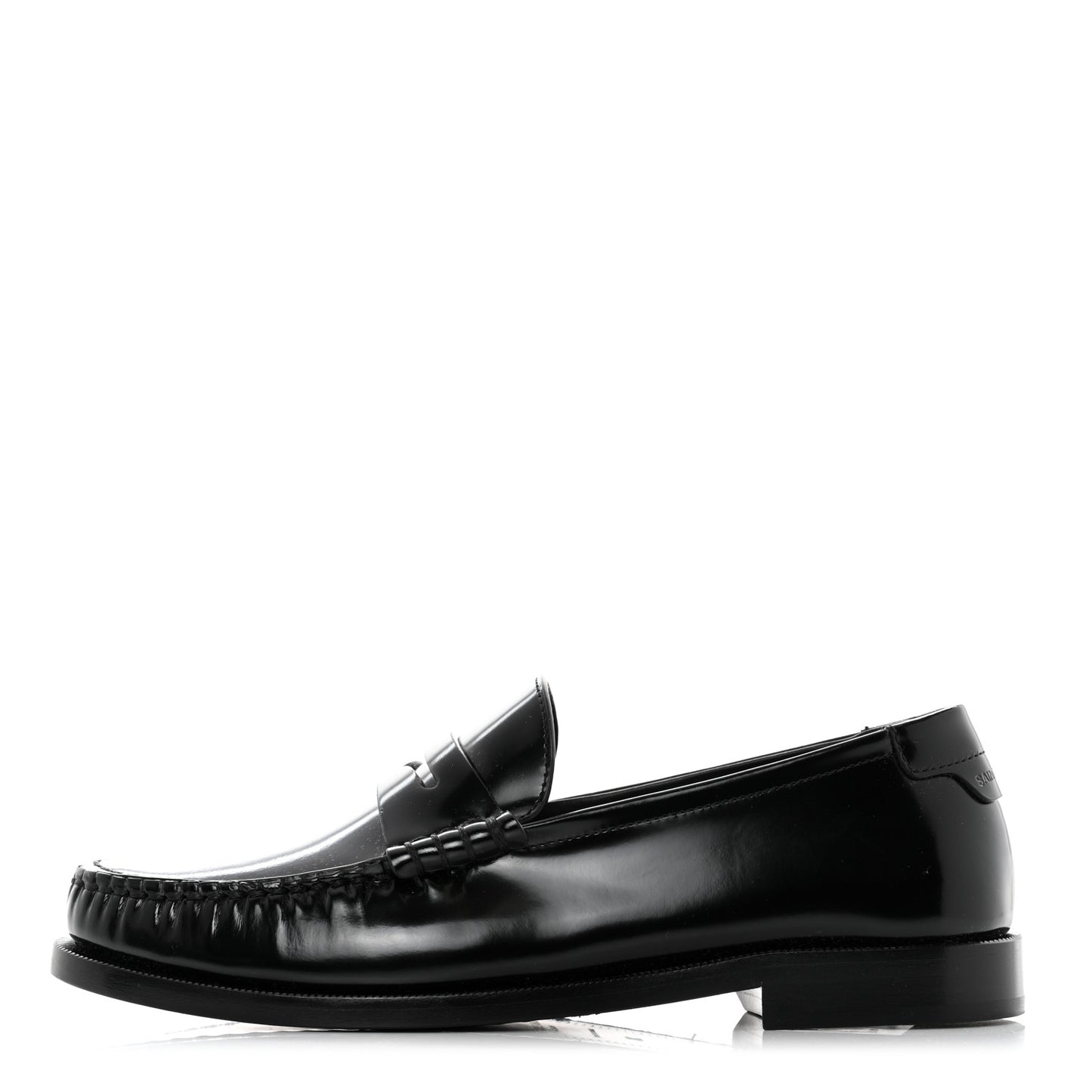 Calfskin Penny Loafers 36 Black