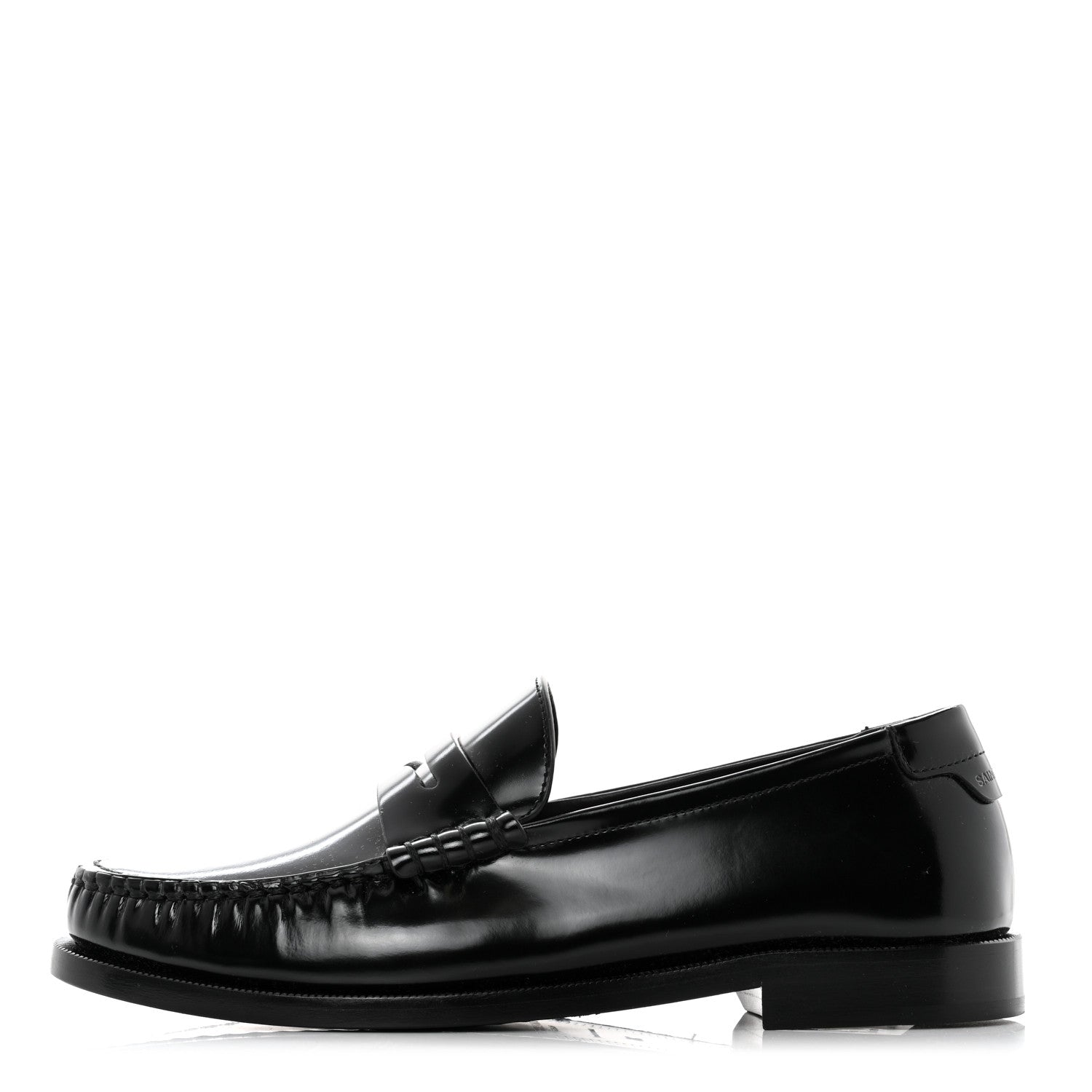Saint Laurent Calfskin Penny Loafers 36 Black 1 of 8