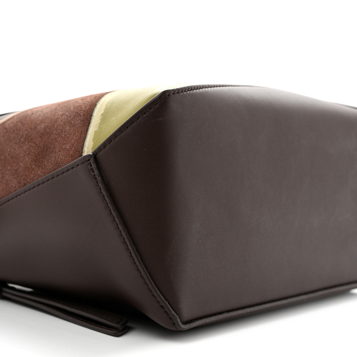 Loewe Calfskin Landscape Small Puzzle Bag Chocolate Light Moss 8 of 10