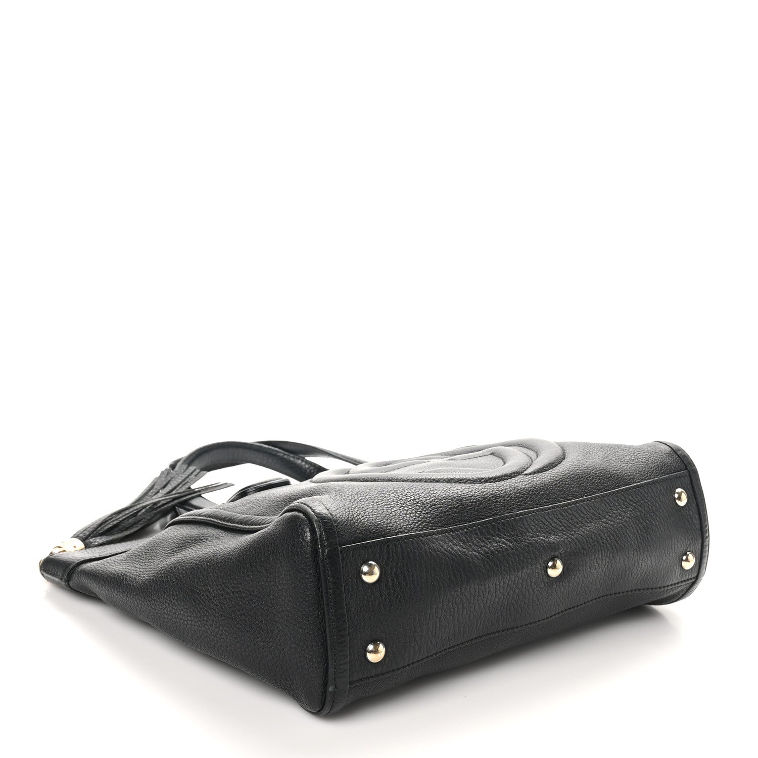 Gucci Pebbled Calfskin Small Soho Top Handle Bag Black 4 of 11