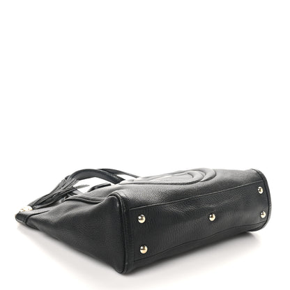 Gucci Pebbled Calfskin Small Soho Top Handle Bag Black 4 of 11