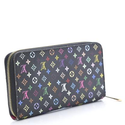 Louis Vuitton Monogram Multicolor Zippy Wallet Black Grenade 3 of 12